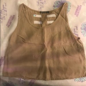 Brandy Melville tan shirt